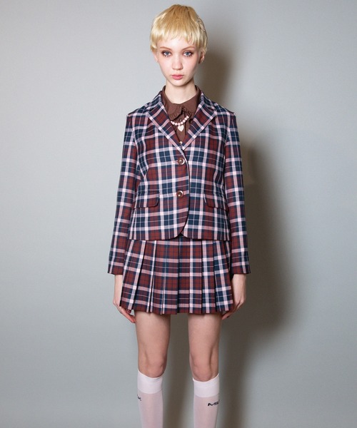 MILK(ミルク)の「BRICK CHECK ジャケット(テーラードジャケット・レディース・B/A・FREE)」の11枚目の写真