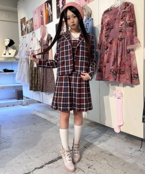 MILK(ミルク)の「BRICK CHECK ジャケット(テーラードジャケット・レディース・B/A・FREE)」の8枚目の写真