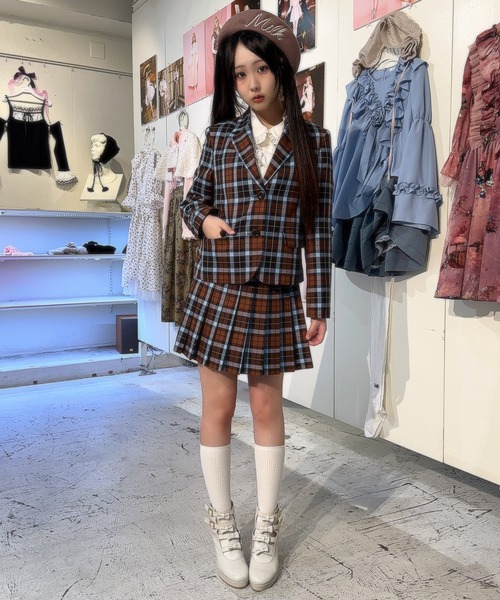 MILK(ミルク)の「BRICK CHECK ジャケット(テーラードジャケット・レディース・B/A・FREE)」の12枚目の写真