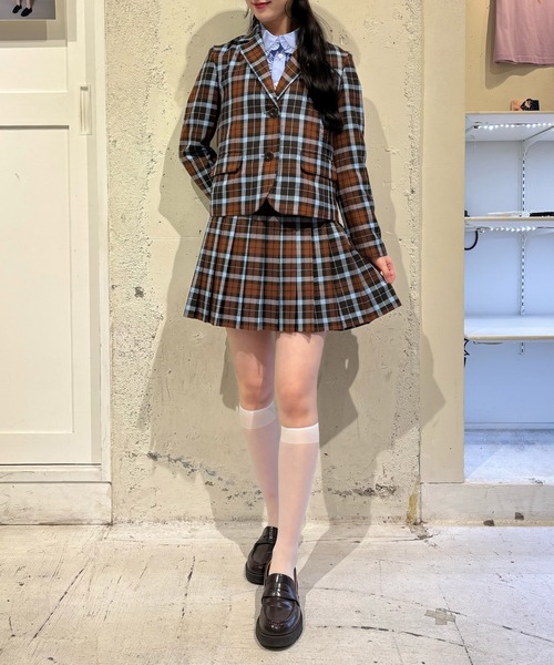 MILK(ミルク)の「BRICK CHECK ジャケット(テーラードジャケット・レディース・B/A・FREE)」の13枚目の写真