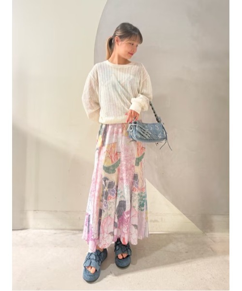 Desigual(デシグアル)の「ボタニカルプリントドレス&ニットセットアップ【2026-2027年秋冬新作】(ワンピース・レディース・マルチ・S/M/L/XL/XS)」の1枚目の写真