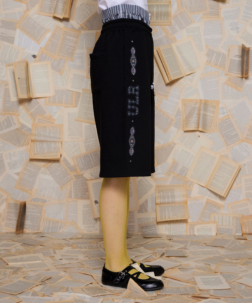 UNALLOYED(アナロイド)の「ジェムストーンスウェットショーツ / ブラック(その他パンツ・メンズ・その他・MEDIUM/LARGE)」の3枚目の写真