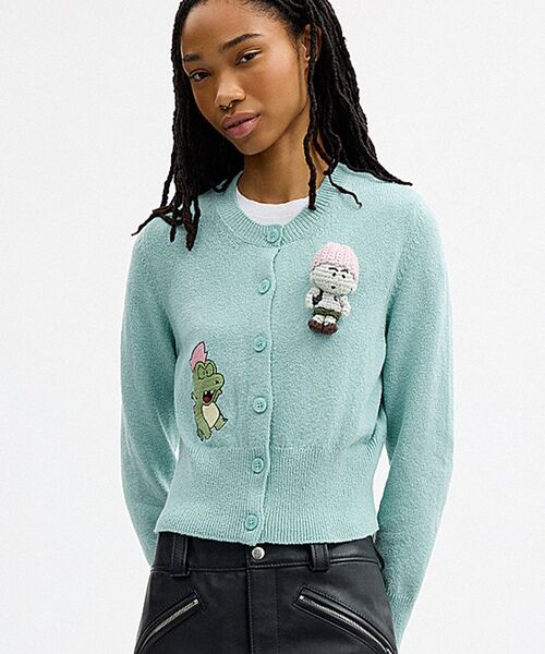 COACH | BRAIN DEAD】プラッシュ キャラクター カーディガン
