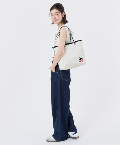 LeSportsac(レスポートサック)の「【LeSportsac×Pringles】ML 2 WAY TOTE 2ウェイプリングルズミスターPエンブロイダリー(トートバッグ・レディース・ホワイト・FREE)」の3枚目の写真