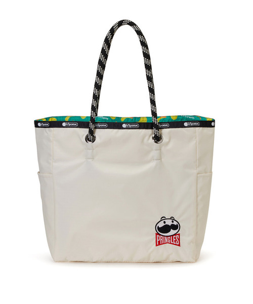 LeSportsac(レスポートサック)の「【LeSportsac×Pringles】ML 2 WAY TOTE 2ウェイプリングルズミスターPエンブロイダリー(トートバッグ・レディース・ホワイト・FREE)」の5枚目の写真