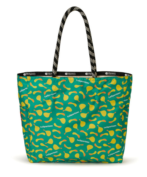 LeSportsac(レスポートサック)の「【LeSportsac×Pringles】ML 2 WAY TOTE 2ウェイプリングルズミスターPエンブロイダリー(トートバッグ・レディース・ホワイト・FREE)」の9枚目の写真