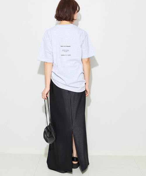 POET MEETS DUBWISE（ポエットミーツダブワイズ）の「《追加》POETMEETS DUBWISE KJLW COLLAGE 02 Tシャツ（Tシャツ/カットソー・レディース・ホワイト/グレー・FREE）」の6枚目の写真