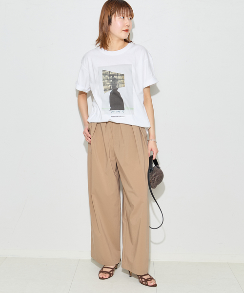 POET MEETS DUBWISE（ポエットミーツダブワイズ）の「《追加》POETMEETS DUBWISE KJLW COLLAGE 02 Tシャツ（Tシャツ/カットソー・レディース・ホワイト/グレー・FREE）」の9枚目の写真