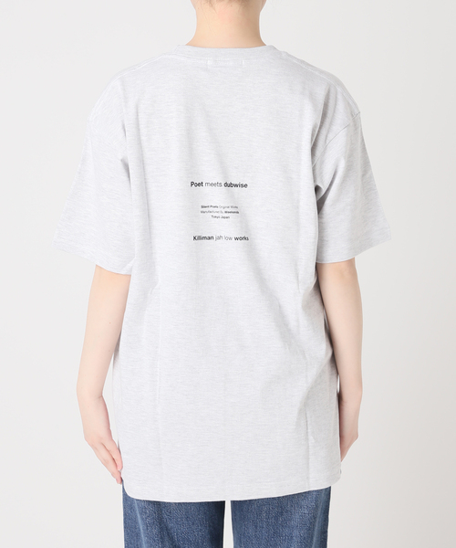 POET MEETS DUBWISE（ポエットミーツダブワイズ）の「《追加》POETMEETS DUBWISE KJLW COLLAGE 02 Tシャツ（Tシャツ/カットソー・レディース・ホワイト/グレー・FREE）」の16枚目の写真