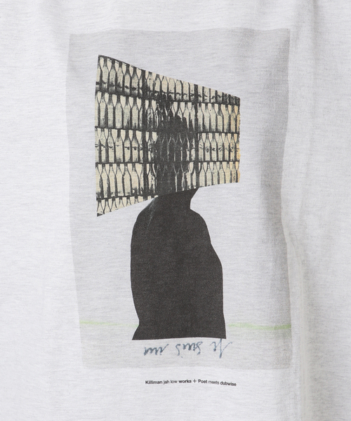 POET MEETS DUBWISE（ポエットミーツダブワイズ）の「《追加》POETMEETS DUBWISE KJLW COLLAGE 02 Tシャツ（Tシャツ/カットソー・レディース・ホワイト/グレー・FREE）」の21枚目の写真