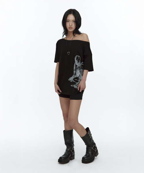 ROUGHNECK(ラフネック)の「Fallen Angel T-Shirt Black(Tシャツ/カットソー・レディース・その他・FREE)」の5枚目の写真