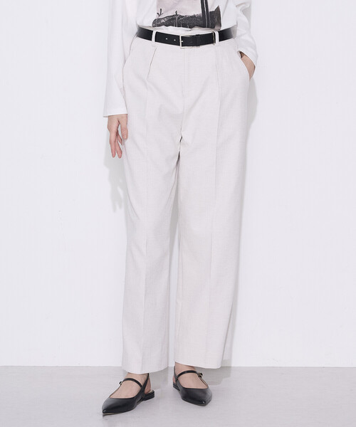 COMME CA（コムサ）の「〔 TALLサイズ 〕 ドライオックス ワイドパンツ（その他パンツ・レディース・ブルー/キナリ・15号）」の2枚目の写真