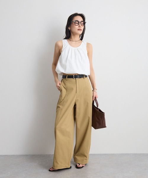 STELLA FISH(ステラフィッシュ)の「ネックギャザーバルーンブラウス / ノースリーブ(シャツ/ブラウス・レディース・ブラック/ホワイト/カーキ・FREE)」の21枚目の写真