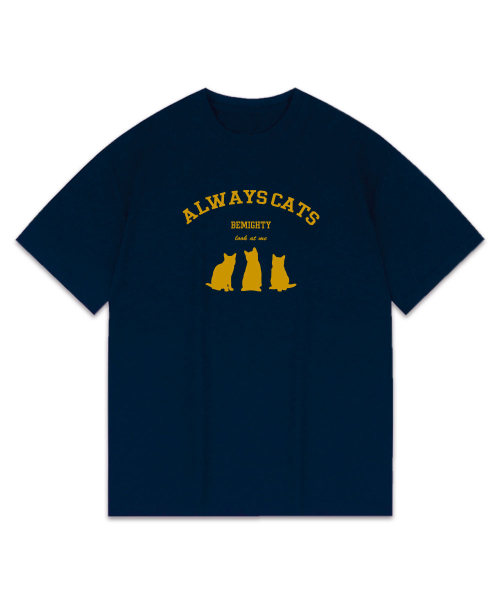 BEMIGHTY（ビーマイティー）の「オールウェイズキャッツオーバーサイズ半袖Tシャツ[ホワイト]（Tシャツ/カットソー・メンズ・その他・XX-LARGE/X-LARGE/LARGE）」の5枚目の写真