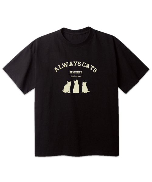 BEMIGHTY（ビーマイティー）の「オールウェイズキャッツオーバーサイズ半袖Tシャツ[ホワイト]（Tシャツ/カットソー・メンズ・その他・XX-LARGE/X-LARGE/LARGE）」の6枚目の写真