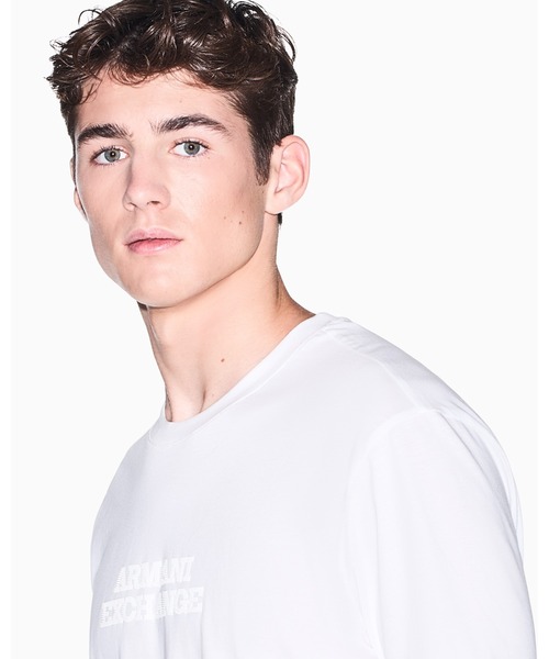 ARMANI EXCHANGE(アルマーニエクスチェンジ)の「【A|X アルマーニ エクスチェンジ】AXロゴ レギュラーフィット 半袖クルーネックTシャツ/REGULAR(Tシャツ/カットソー・メンズ・ダークネイビー/オフホワイト・MEDIUM/LARGE/XX-LARGE/X-SMALL/X-LARGE/SMALL)」の12枚目の写真