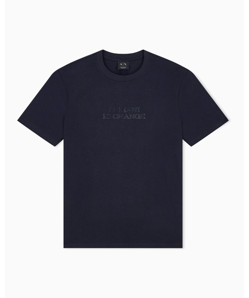ARMANI EXCHANGE(アルマーニエクスチェンジ)の「【A|X アルマーニ エクスチェンジ】AXロゴ レギュラーフィット 半袖クルーネックTシャツ/REGULAR(Tシャツ/カットソー・メンズ・ダークネイビー/オフホワイト・MEDIUM/LARGE/XX-LARGE/X-SMALL/X-LARGE/SMALL)」の7枚目の写真