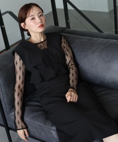 Knuth Marf/クヌースマーフ】2way chiffon docking one piece/2way