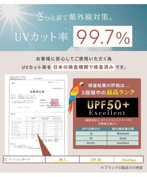 TeddyShop(テディショップ)の「【UVカット率99%/急速・接触冷感/フード付き】ふわっと超軽量。長袖フルジップオープンシャーリングラッシュガードパーカー レディース水着(パーカー・レディース・カーキ/ホワイト/ダークグレー/ブラック・M/S/L)」の20枚目の写真