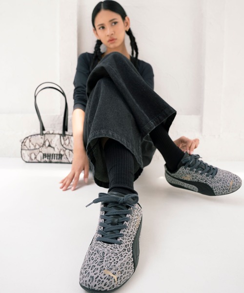 PUMA(プーマ)の「【ムラサキスポーツ限定】PUMA/プーマ SPEEDCAT LD LEO WMS スピードキャット リミテッド レオパード 408393(スニーカー・レディース・グレー・23.0cm/24.5cm/24.0cm/23.5cm/25.0cm)」の1枚目の写真