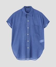 YLEVE / COTTON SILK CHECK SHIRT