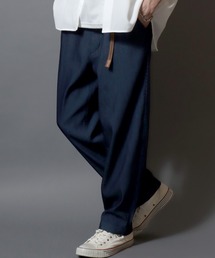 ANPAS（アンパス）の「【Toucan Surfing】 Mesh Denim Ankle Trousers /【トゥーカンサーフィン】メッシュデニム アンクルトラウザーパンツ (ベルト付き) サマーデニム テーパードイージーパンツ デニムパンツ ボトムス メンズ（デニムパンツ）」