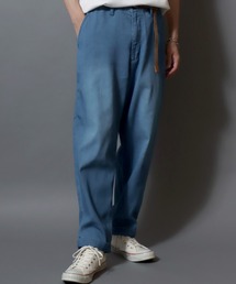 ANPAS（アンパス）の「【Toucan Surfing】 Mesh Denim Ankle Trousers /【トゥーカンサーフィン】メッシュデニム アンクルトラウザーパンツ (ベルト付き) サマーデニム テーパードイージーパンツ デニムパンツ ボトムス メンズ（デニムパンツ）」