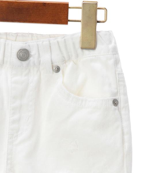 green label relaxing（グリーンレーベルリラクシング）の「クラッシュ ホワイト フルレングス◆（その他パンツ・キッズ・ホワイト・105/125/135/115）」の4枚目の写真