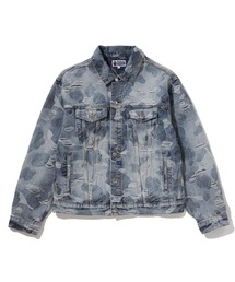 A BATHING APE(�A�x�C�V���O�G�C�v)��SOLID CAMO JACQUARD DENIM TRUCKER JACKET(�f�j���W���P�b�g)