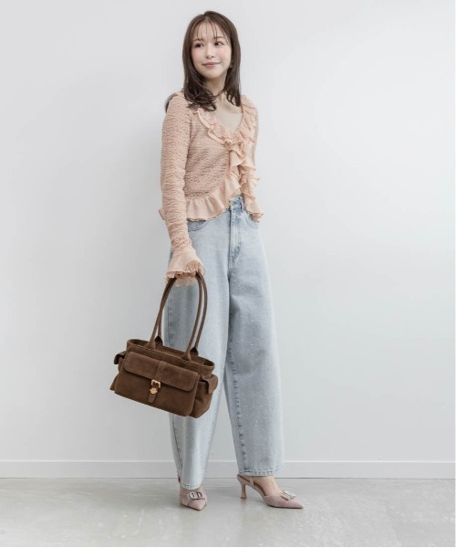 RANDA（ランダ）の「ビジューパーツストラップパンプス（パンプス・レディース・ピンク/アイボリー/ブラック・S/M/L/LL）」の15枚目の写真