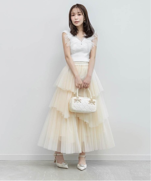 RANDA（ランダ）の「ビジューパーツストラップパンプス（パンプス・レディース・ピンク/アイボリー/ブラック・S/M/L/LL）」の21枚目の写真
