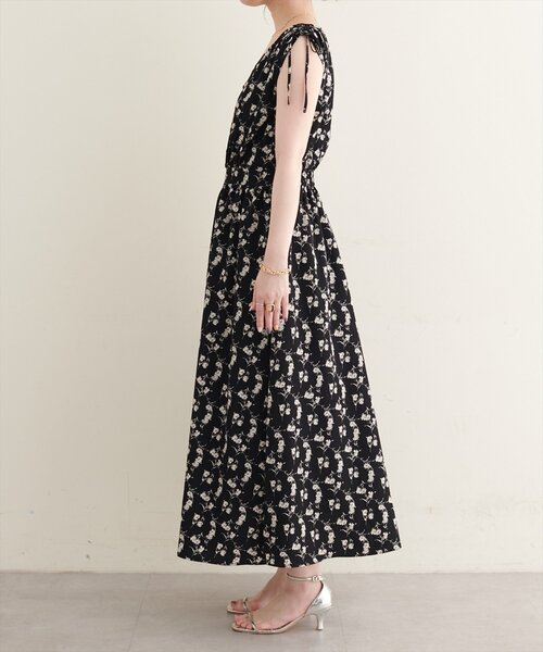 natural couture(ナチュラルクチュール)の「ドロストデザインVネックワンピース(ワンピース・レディース・ブラック/ブラウン/ピンク・FREE)」の9枚目の写真