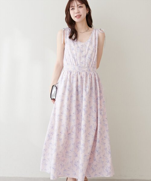 natural couture(ナチュラルクチュール)の「ドロストデザインVネックワンピース(ワンピース・レディース・ブラック/ブラウン/ピンク・FREE)」の22枚目の写真