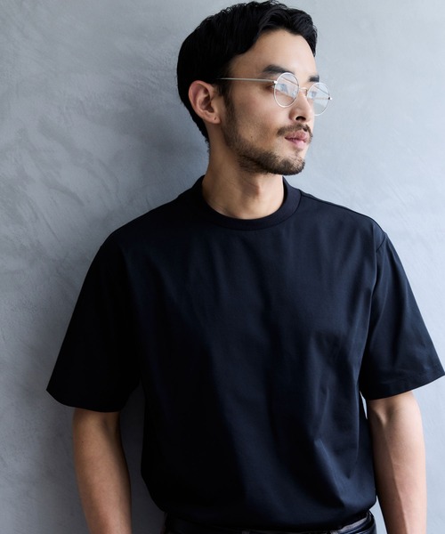 JUN STANDARD PICKS(ジュンスタンダードピックス)の「バックメッシュハイネックTシャツ(Tシャツ/カットソー・メンズ・ネイビー/グレー/ブラック/ホワイト・L/LL/M/S)」の13枚目の写真