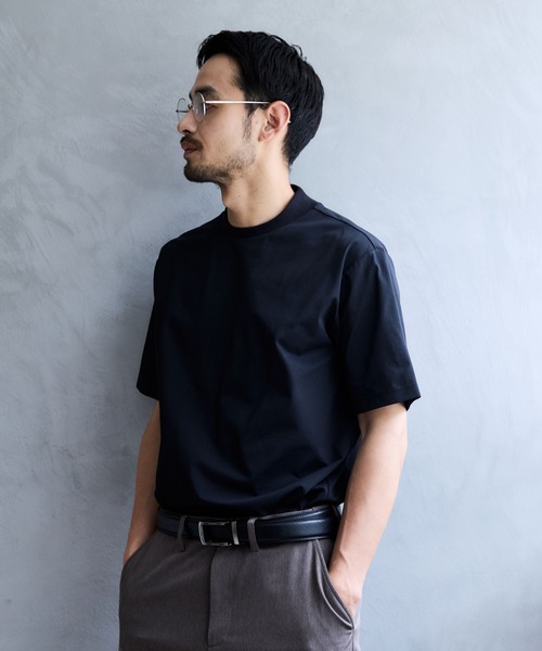 JUN STANDARD PICKS(ジュンスタンダードピックス)の「バックメッシュハイネックTシャツ(Tシャツ/カットソー・メンズ・ネイビー/グレー/ブラック/ホワイト・L/LL/M/S)」の11枚目の写真