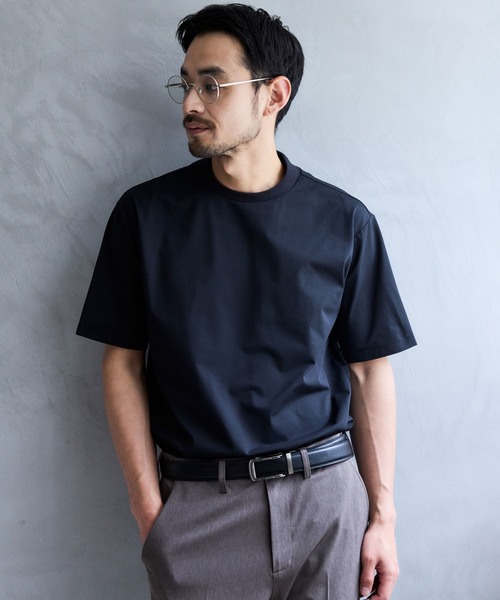 JUN STANDARD PICKS(ジュンスタンダードピックス)の「バックメッシュハイネックTシャツ(Tシャツ/カットソー・メンズ・ネイビー/グレー/ブラック/ホワイト・L/LL/M/S)」の12枚目の写真