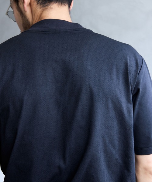 JUN STANDARD PICKS(ジュンスタンダードピックス)の「バックメッシュハイネックTシャツ(Tシャツ/カットソー・メンズ・ネイビー/グレー/ブラック/ホワイト・L/LL/M/S)」の14枚目の写真