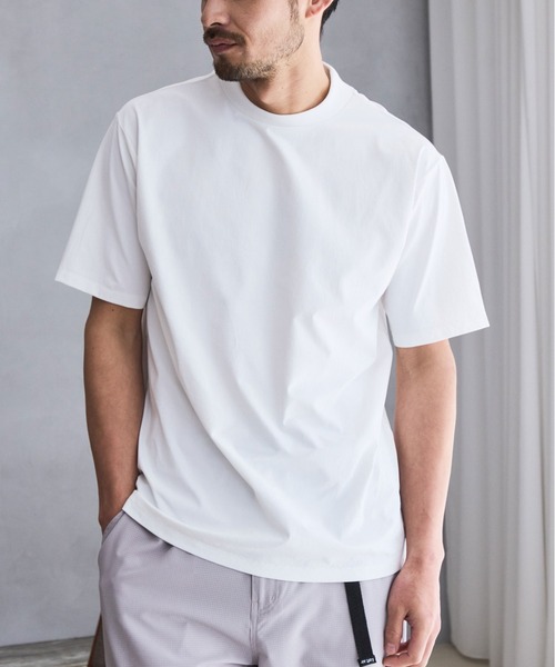 JUN STANDARD PICKS(ジュンスタンダードピックス)の「バックメッシュハイネックTシャツ(Tシャツ/カットソー・メンズ・ネイビー/グレー/ブラック/ホワイト・L/LL/M/S)」の6枚目の写真