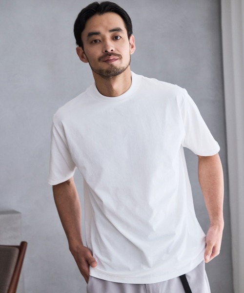 JUN STANDARD PICKS(ジュンスタンダードピックス)の「バックメッシュハイネックTシャツ(Tシャツ/カットソー・メンズ・ネイビー/グレー/ブラック/ホワイト・L/LL/M/S)」の7枚目の写真