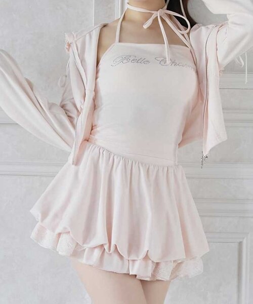 OLIVE des OLIVE(オリーブデオリーブ)の「【Belle Charme】Balloon Sweat Skirt(スカート・レディース・ブラック/トップグレー/ピンク・FREE)」の1枚目の写真