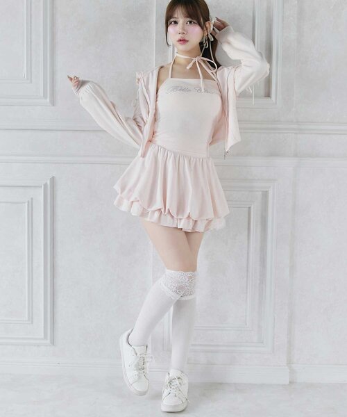 OLIVE des OLIVE(オリーブデオリーブ)の「【Belle Charme】Balloon Sweat Skirt(スカート・レディース・ブラック/トップグレー/ピンク・FREE)」の10枚目の写真