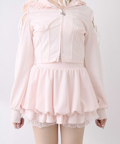 OLIVE des OLIVE(オリーブデオリーブ)の「【Belle Charme】Balloon Sweat Skirt(スカート・レディース・ブラック/トップグレー/ピンク・FREE)」の12枚目の写真