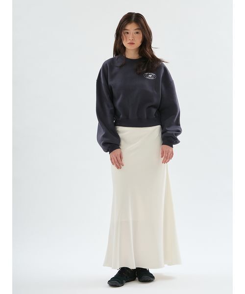 emmi(エミ)の「emmiロゴゴムジャガードサテンナロースカート(スカート・レディース・アイボリー/ブラック・0/1)」の16枚目の写真