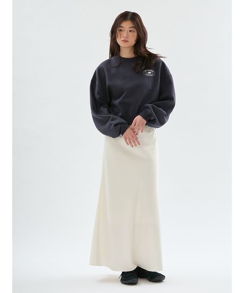 emmi(エミ)の「emmiロゴゴムジャガードサテンナロースカート(スカート・レディース・アイボリー/ブラック・0/1)」の17枚目の写真