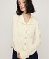 SLY（スライ）の「OPEN COLLAR TUCKED SH オープンカラータックドシャツ 秋服 冬服（シャツ/ブラウス・FREE）」