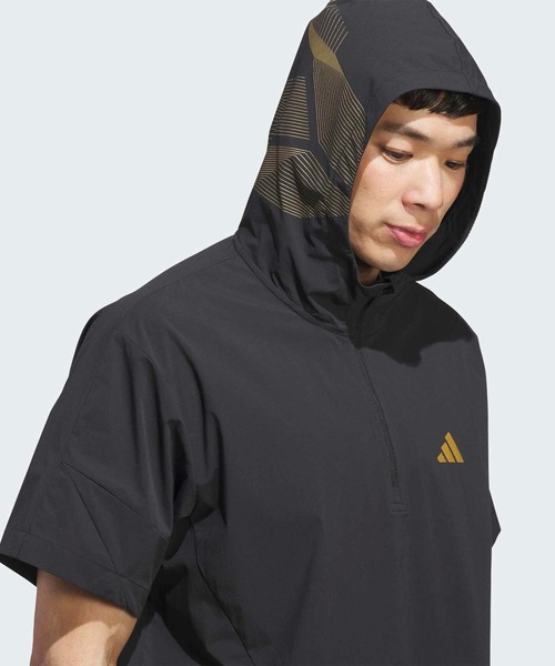 adidas(アディダス)の「コードカオス 半袖 パーカー ジャケット【adidas Golf/アディダスゴルフ】(ブルゾン・メンズ・ブラック・SMALL/MEDIUM/LARGE/X-LARGE/XX-LARGE/3XL)」の3枚目の写真