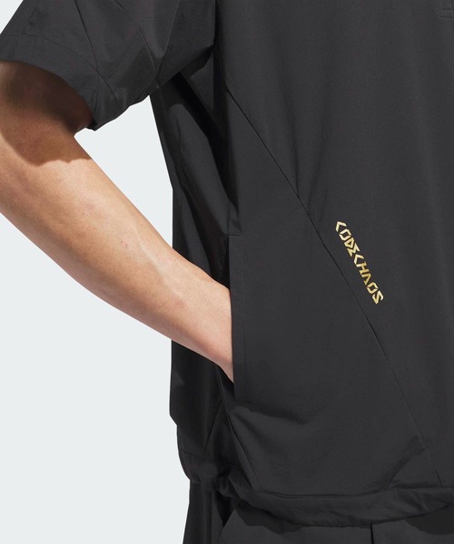 adidas(アディダス)の「コードカオス 半袖 パーカー ジャケット【adidas Golf/アディダスゴルフ】(ブルゾン・メンズ・ブラック・SMALL/MEDIUM/LARGE/X-LARGE/XX-LARGE/3XL)」の4枚目の写真