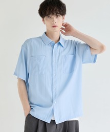 Buyer's Select/ ボックスシルエットドレープハーフスリーブシャツ