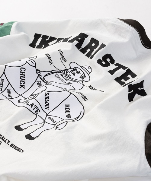 Duckster（ダックスター）の「いきなりステーキコラボ L/STEE《牛肉図鑑》（Tシャツ/カットソー・レディース・チャコール/その他・L/M/XL）」の3枚目の写真