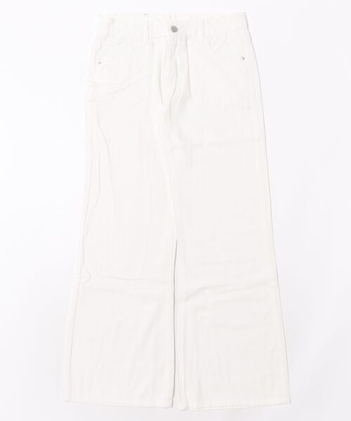 Sibra(シブラ)の「ローライズジャガードワイドデニムパンツ(デニムパンツ・レディース・ネイビー/ホワイト・M/L/S)」の15枚目の写真